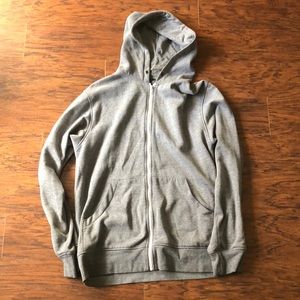 Zine large grey hoodie sweatshirt